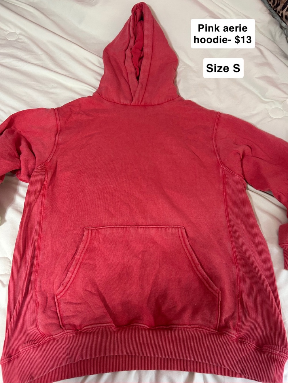 aerie Coral Pink Hoodie Pullover
